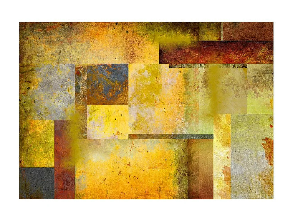 Papier Peint "Orange Hue of Art Expression" 70 x 100 cm