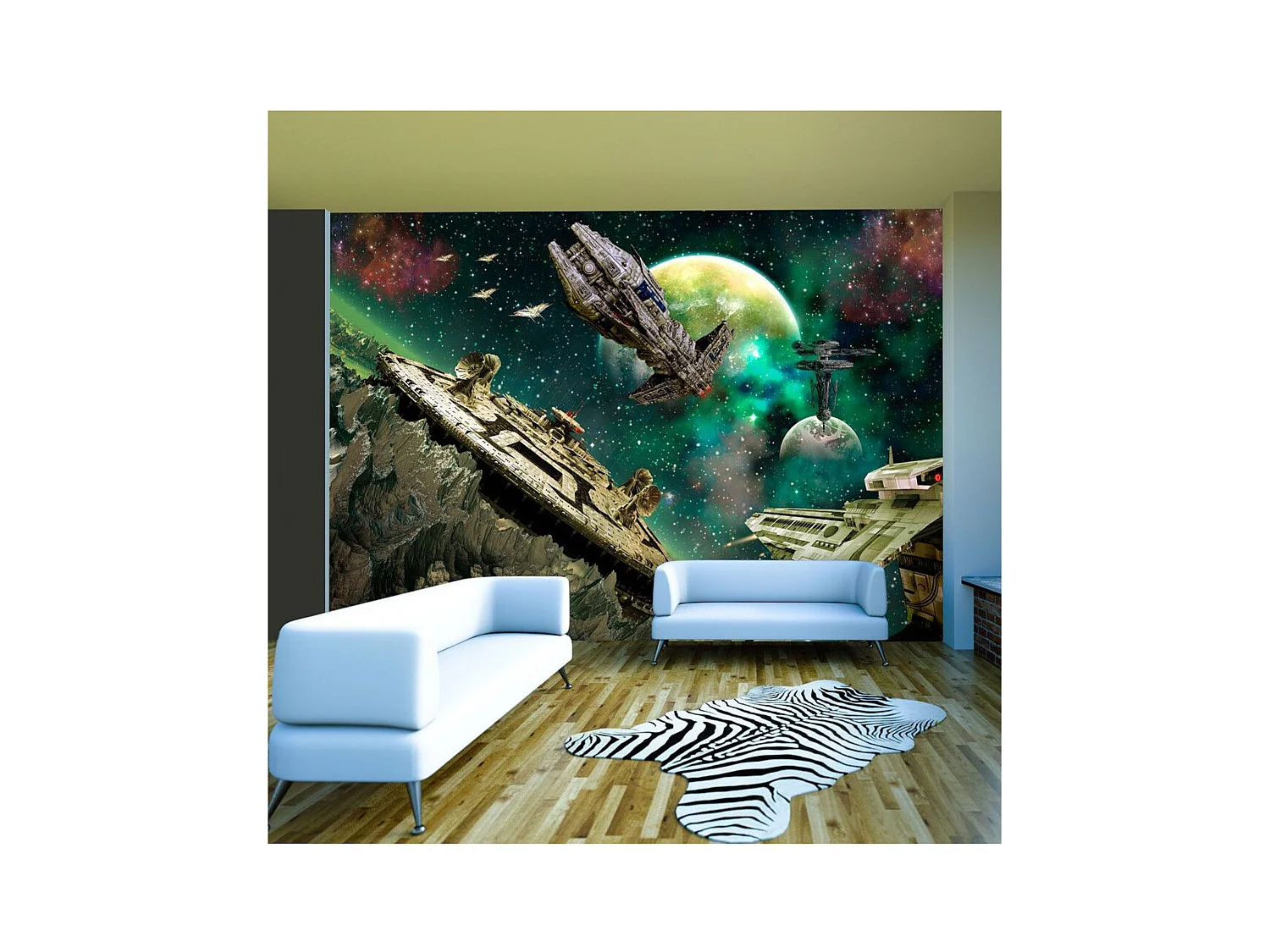 Papier Peint "Flotte Spatiale" 280 x 400 cm