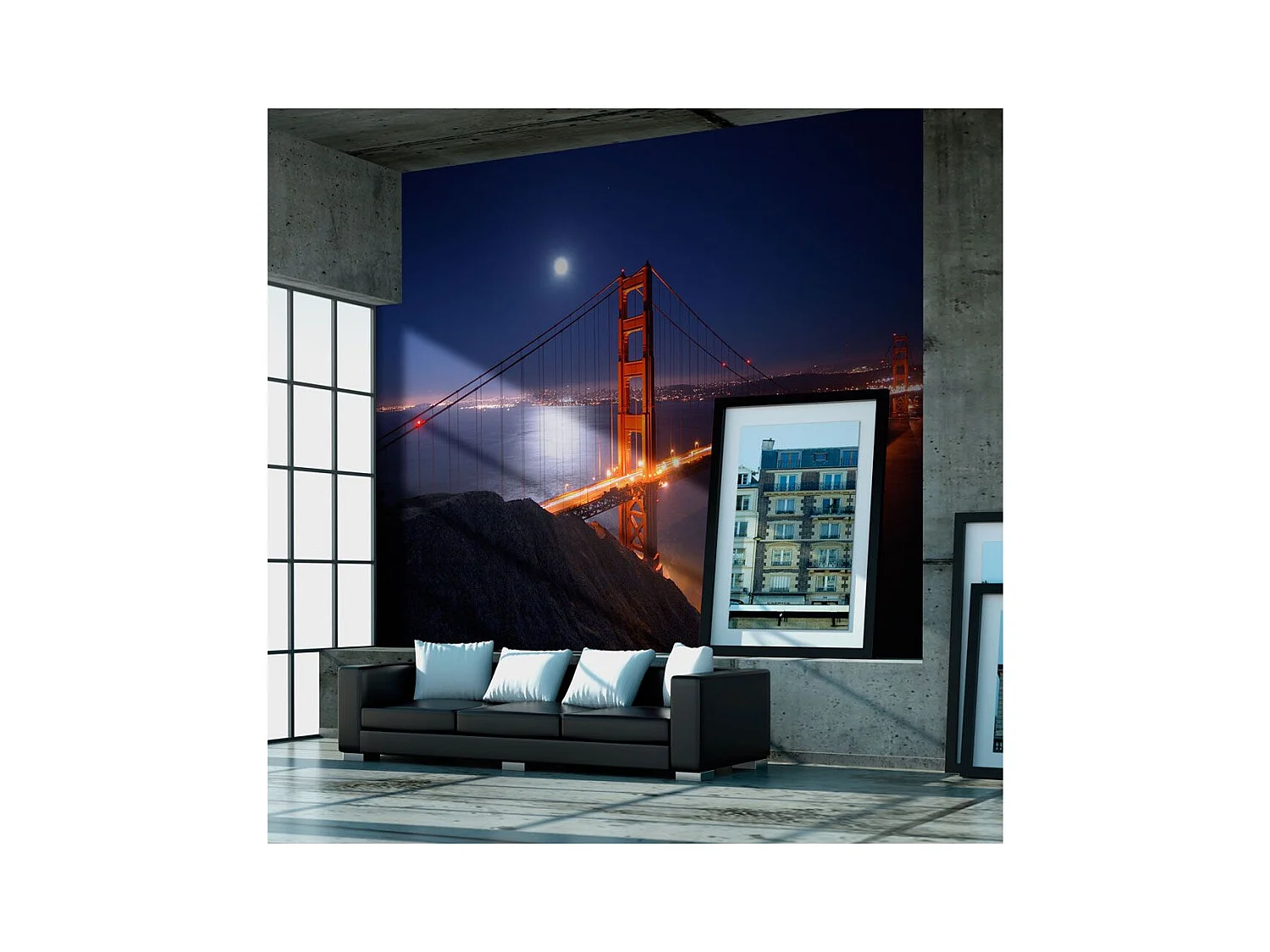 Papier Peint "Golden Gate Bridge de Nuit" 154 x 200 cm