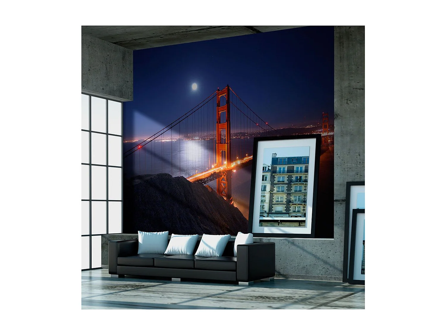 Papier Peint "Golden Gate Bridge de Nuit" 154 x 200 cm