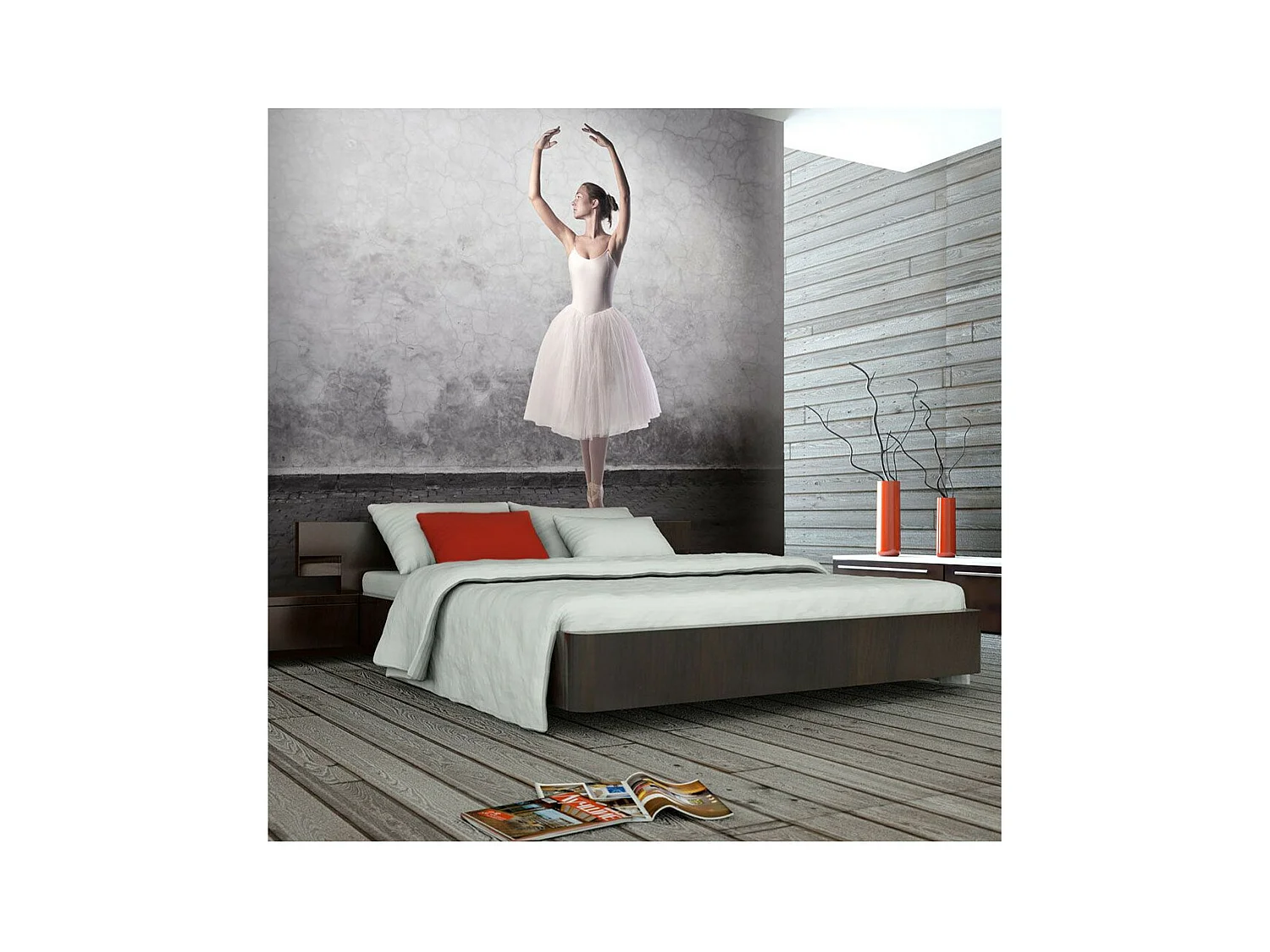 Papier Peint "Danseuse de Ballet Comme Chez Degas" 270 x 350 cm