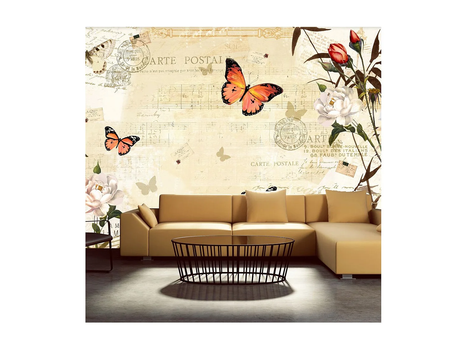 Papier Peint "Melodies of Butterflies" 70 x 100 cm