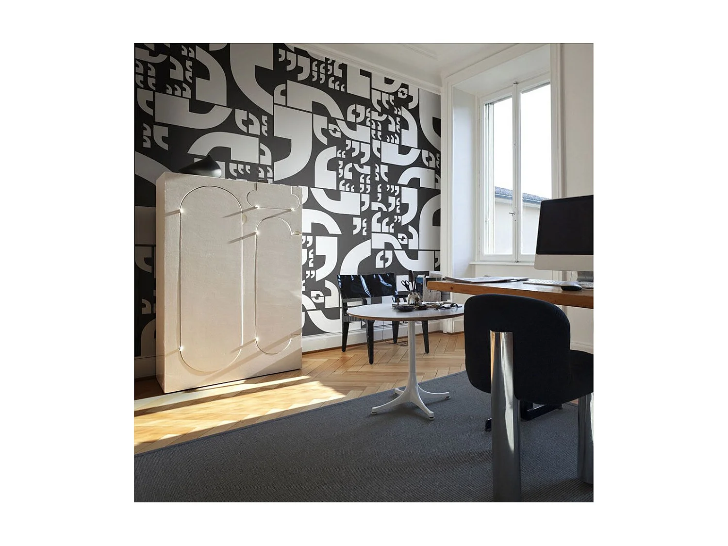 Papier Peint "Virgules" 270 x 350 cm