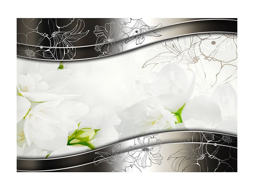 Papier Peint "Fleurs de Jasmin" 70 x 100 cm