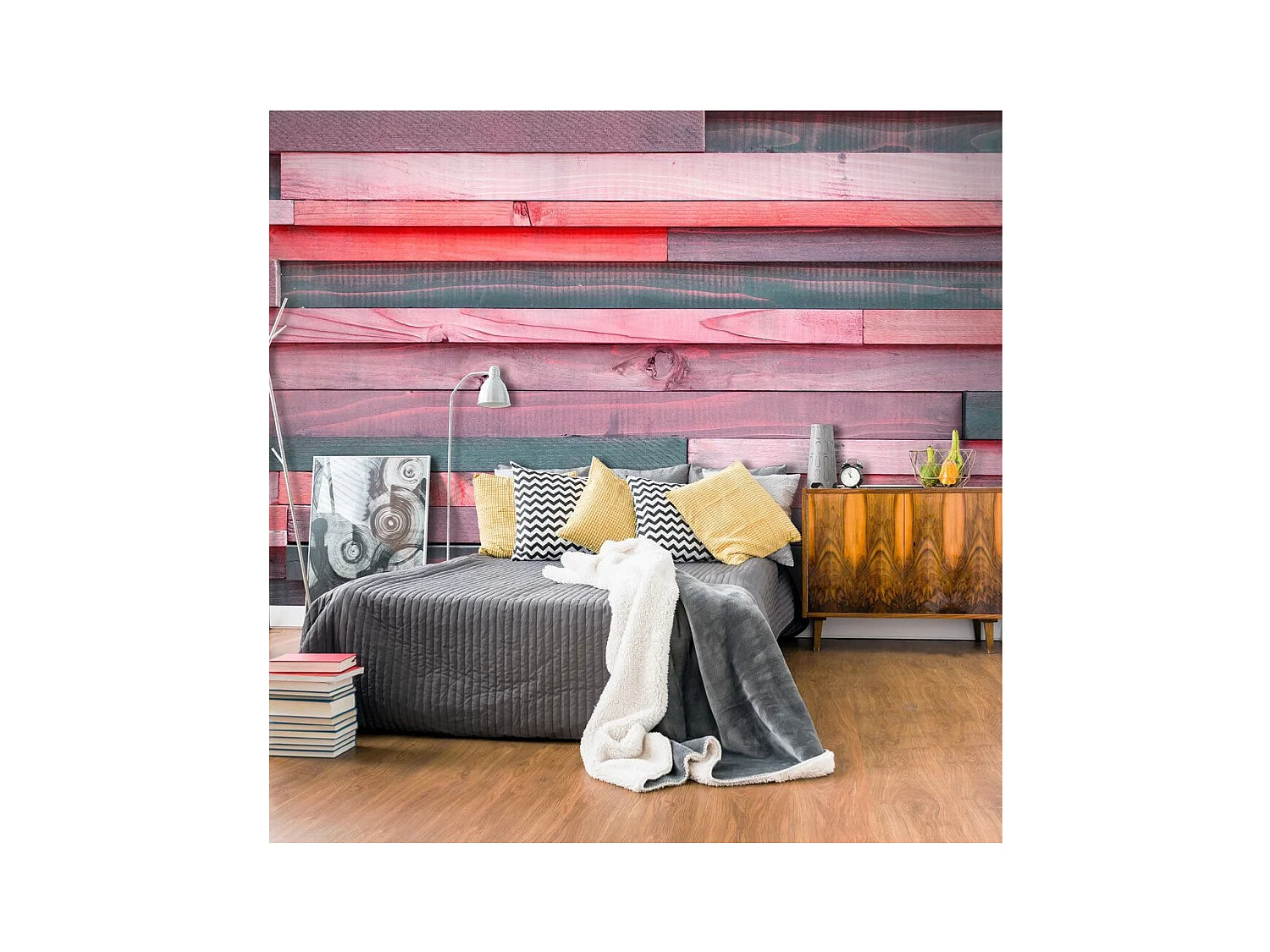 Papier Peint "Pink Manor" 140 x 200 cm