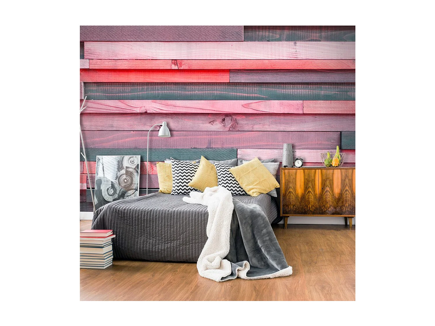 Papier Peint "Pink Manor" 140 x 200 cm