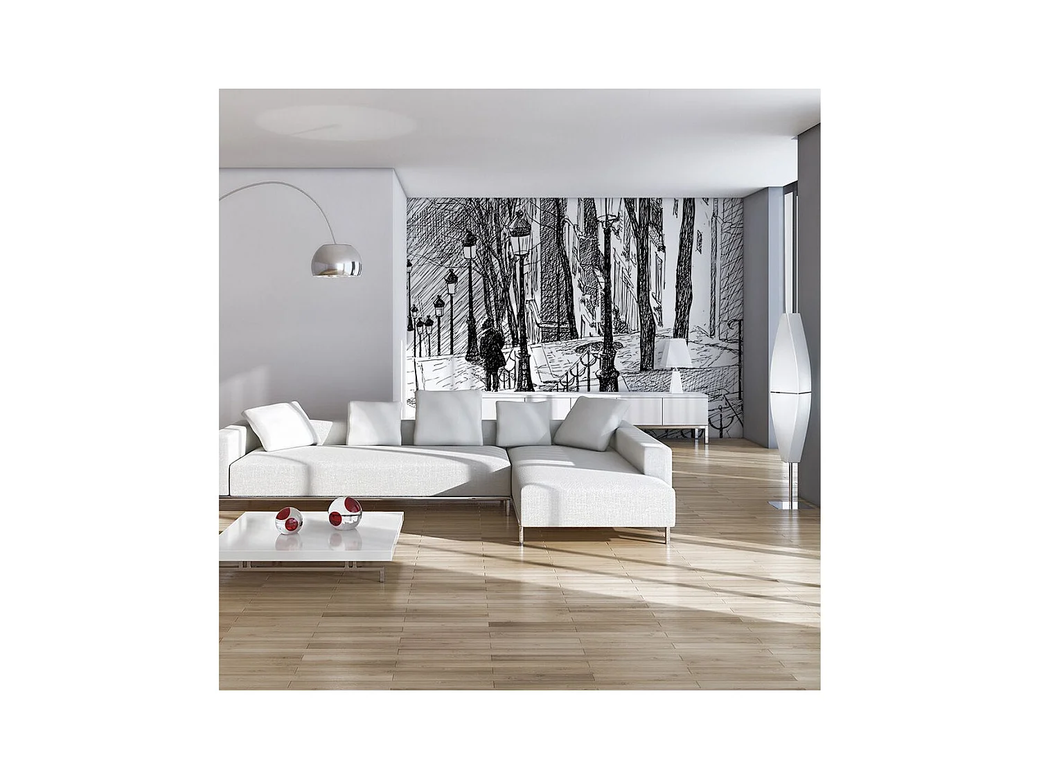 Papier Peint "Escaliers Montmartre" 270 x 350 cm