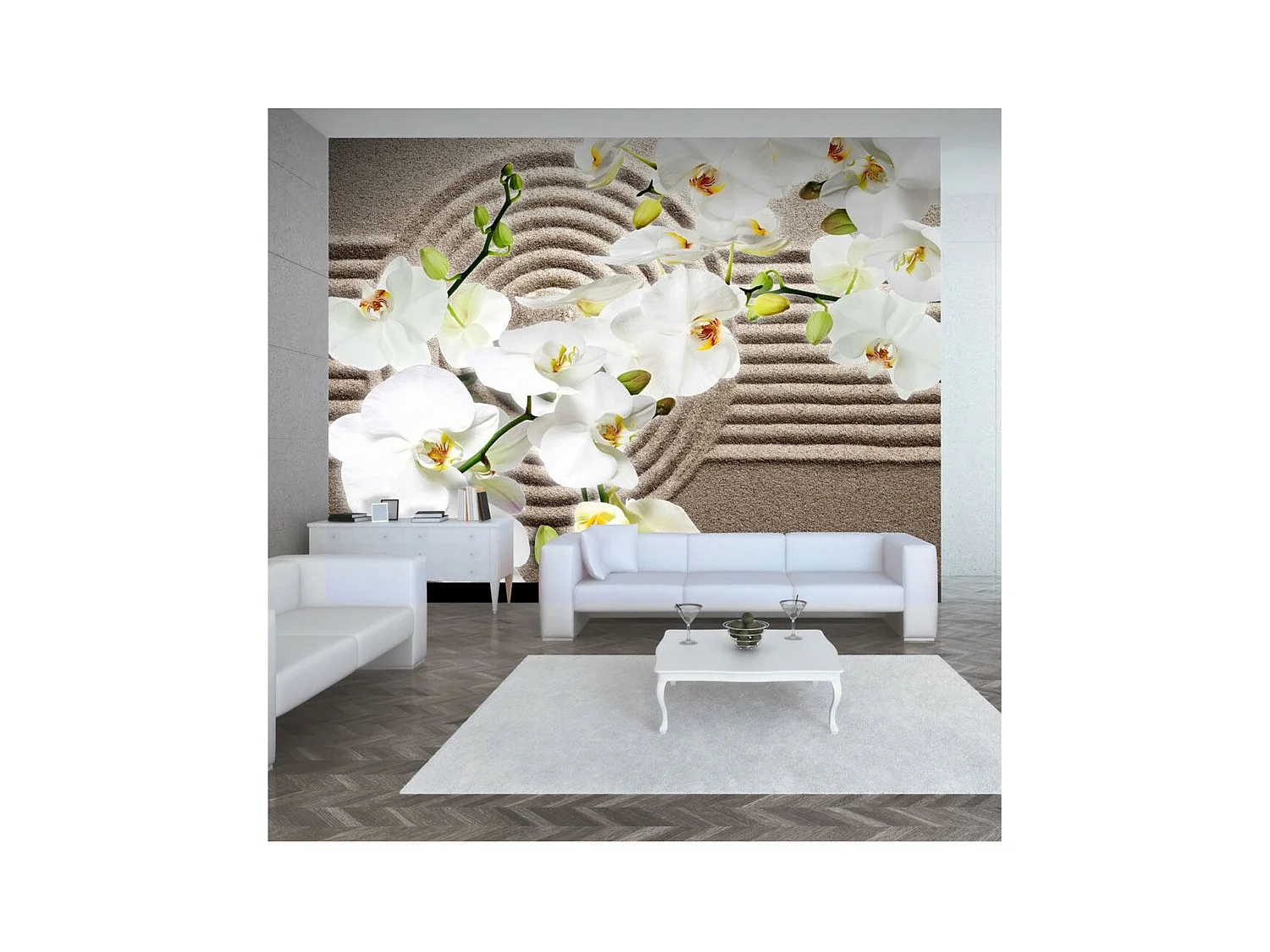 Papier Peint "Beautiful Zen Garden" 193 x 250 cm