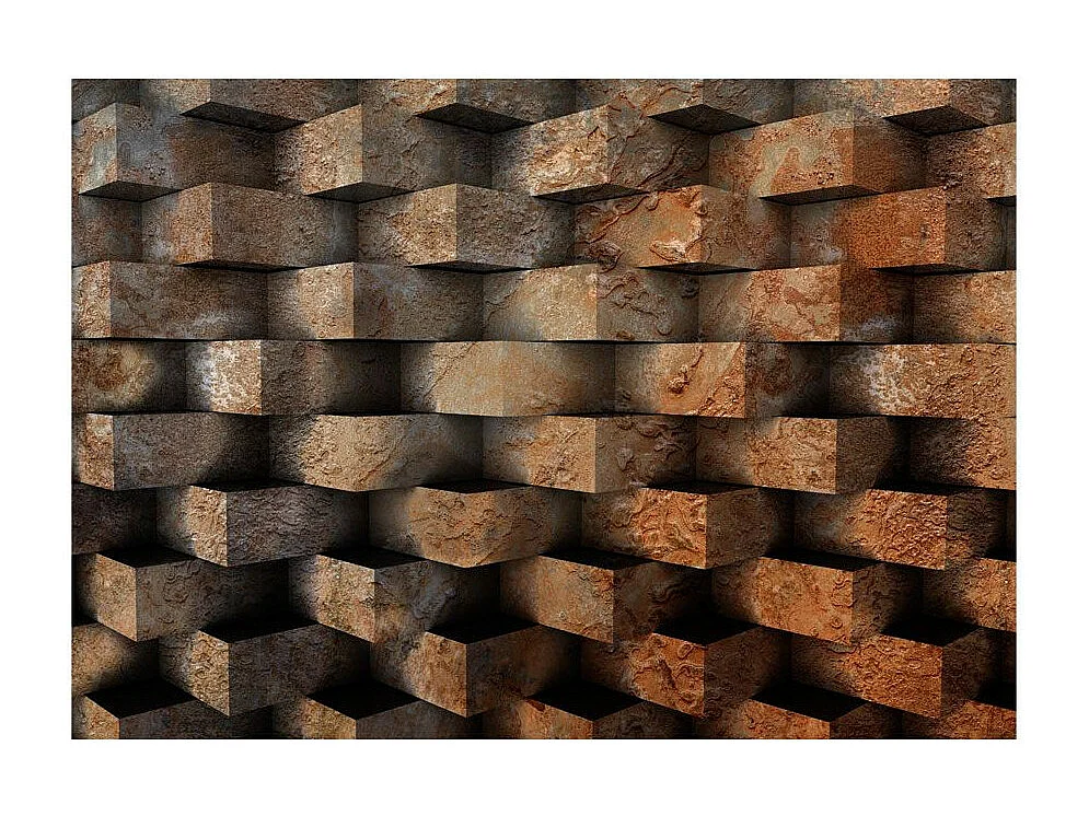 Papier Peint "Entrelacs de Brique" 175 x 250 cm