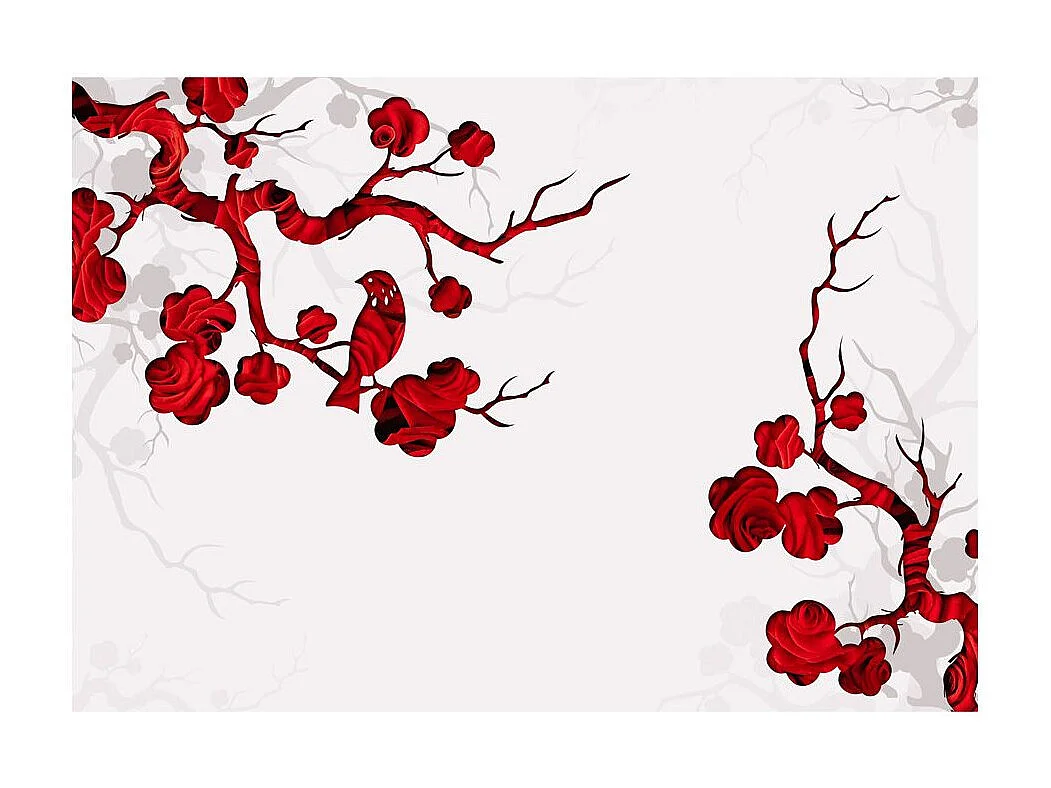 Papier Peint "Red Bush" 175 x 250 cm