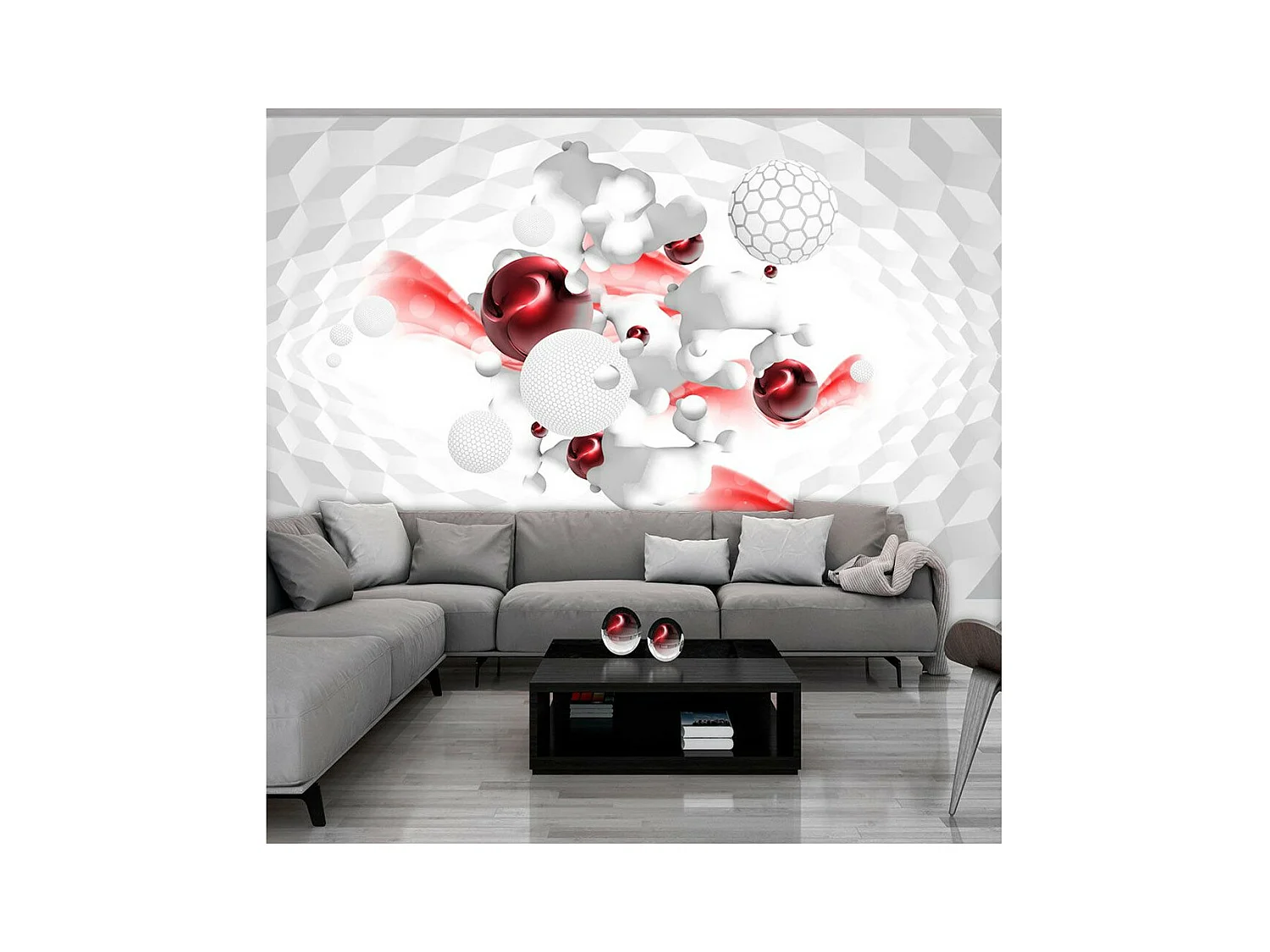 Papier Peint "Race of Colours Red" 175 x 250 cm