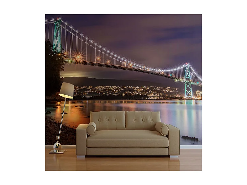 Papier Peint "Lions Gate Bridge Vancouver Canada" 270 x 350 cm