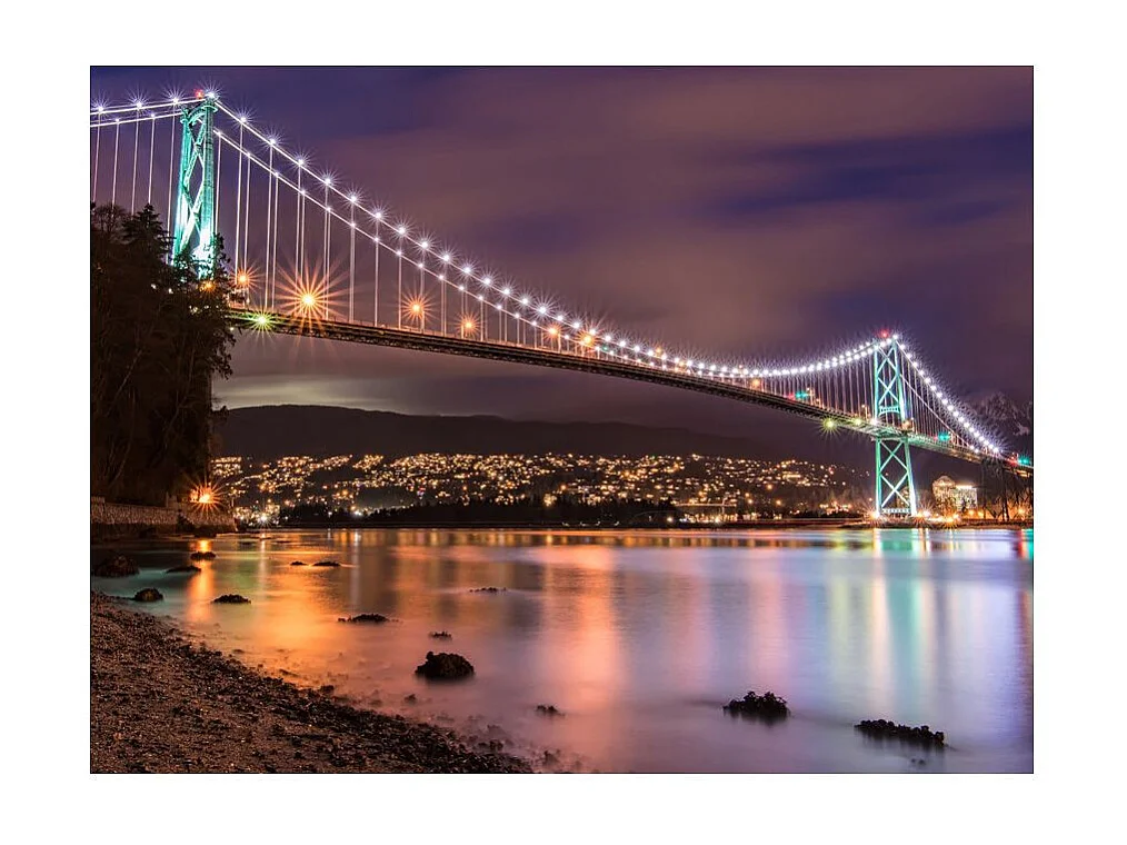Papier Peint "Lions Gate Bridge Vancouver Canada" 270 x 350 cm