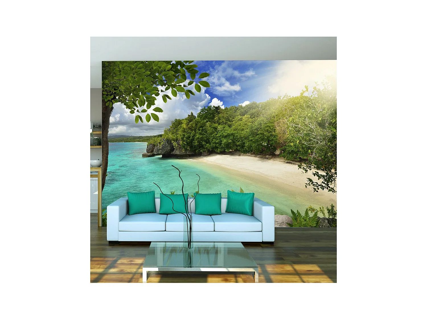 Papier Peint "Sunny Beach" 70 x 100 cm