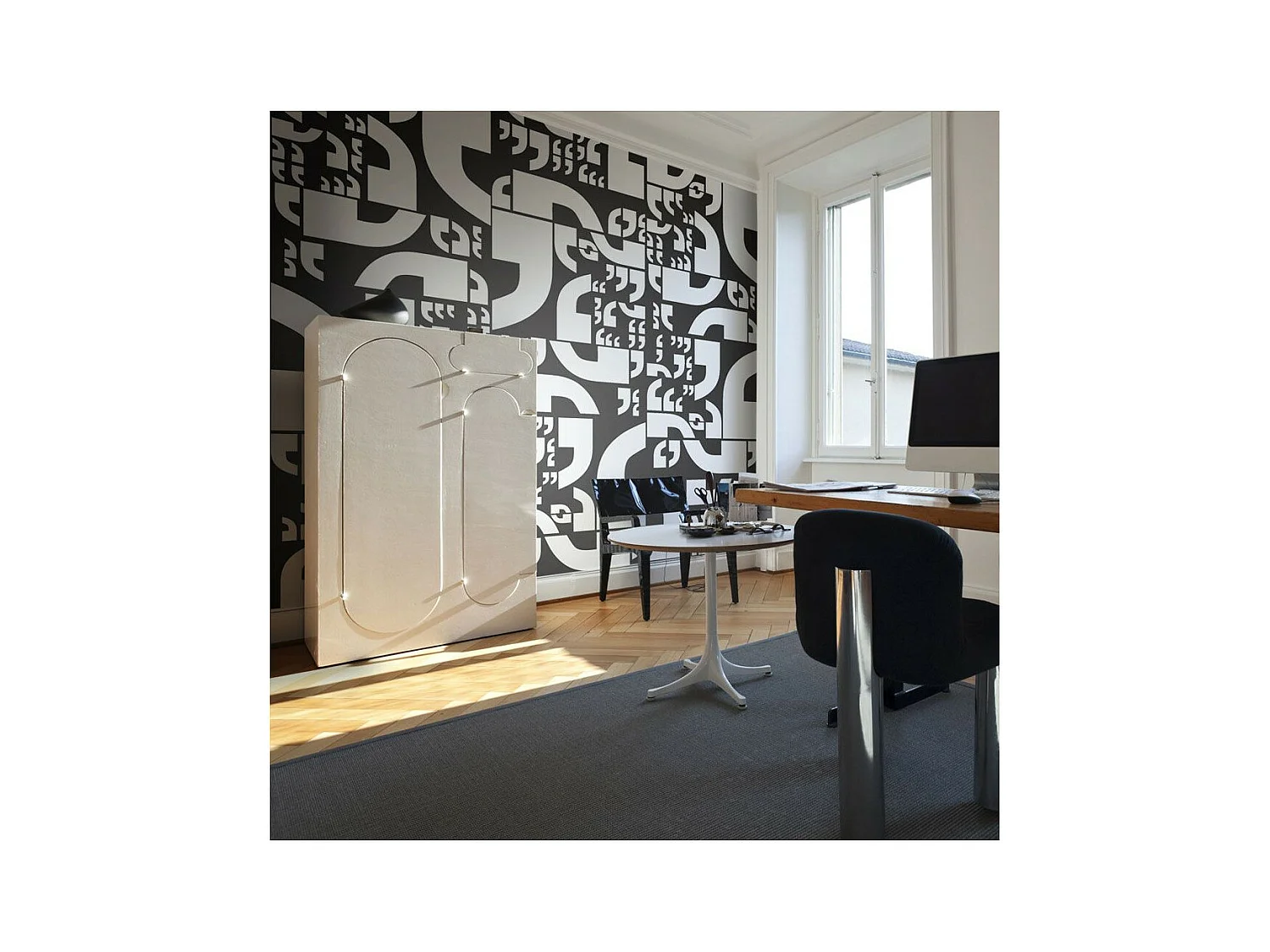 Papier Peint "Virgules" 154 x 200 cm