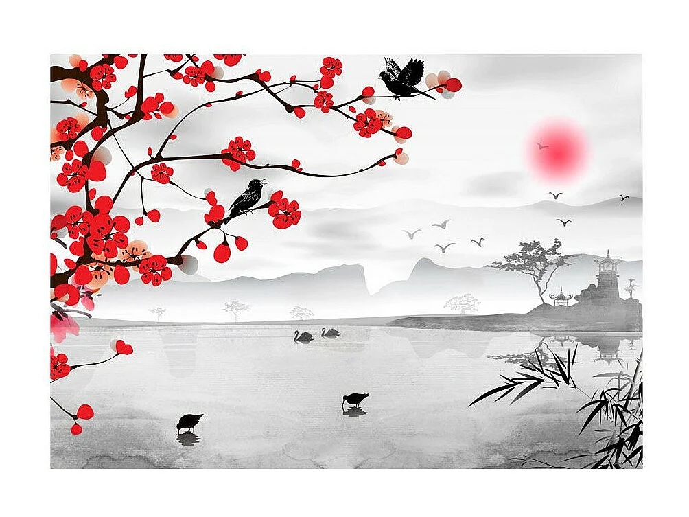 Papier Peint "Japanese Garden" 105 x 150 cm