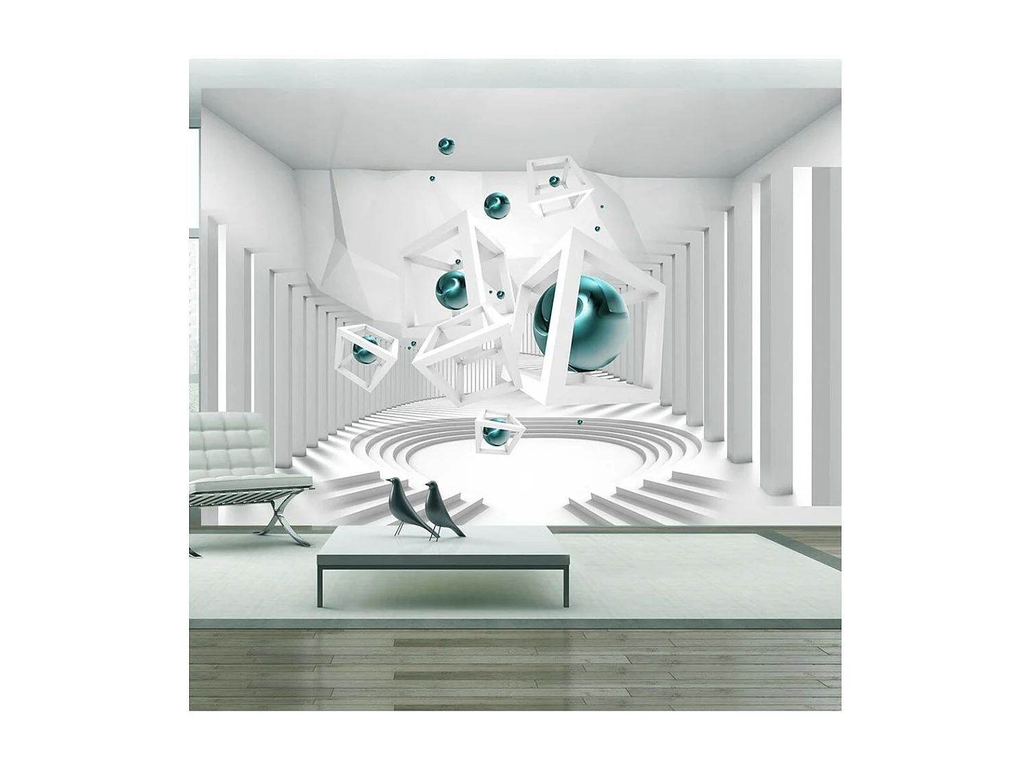 Papier Peint "Corridor of Geometry" 140 x 200 cm