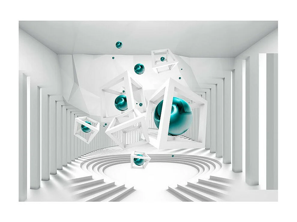 Papier Peint "Corridor of Geometry" 140 x 200 cm
