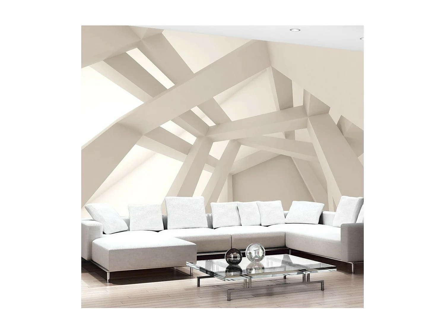 Papier Peint "Creamy Creation" 175 x 250 cm