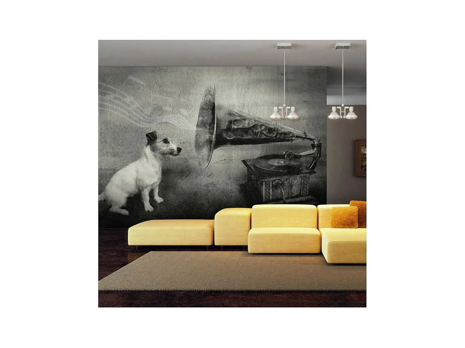 Papier Peint "Dog's Melodies" 270 x 350 cm