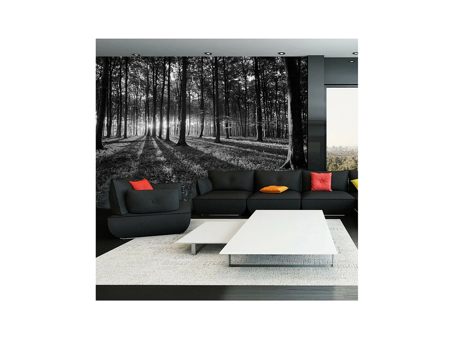 Papier Peint "The Light in the Forest" 175 x 250 cm