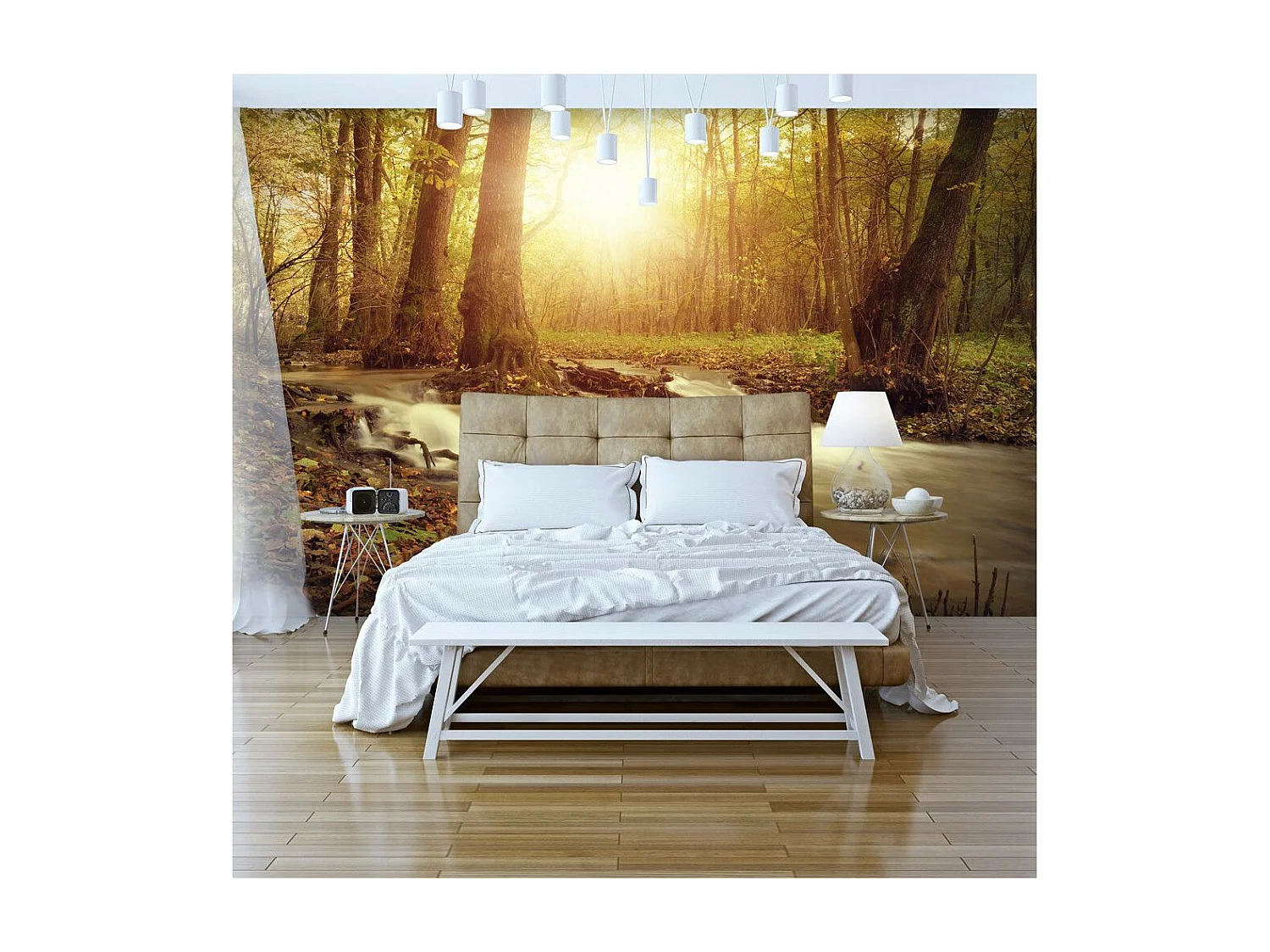 Papier Peint "Sunny Current" 140 x 200 cm