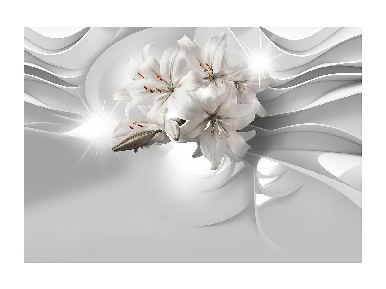 Papier Peint "Lilies in the Tunnel" 140 x 200 cm