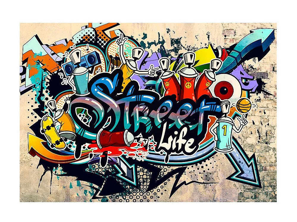 Papier Peint "Street Life" 70 x 100 cm