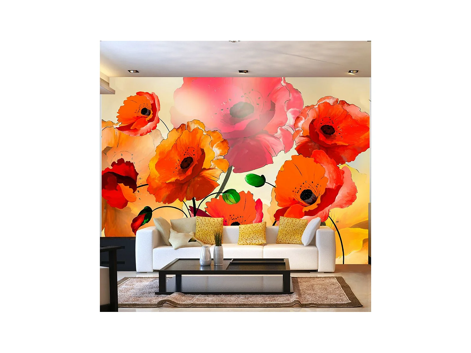 Papier Peint "Velvet Poppies" 175 x 250 cm