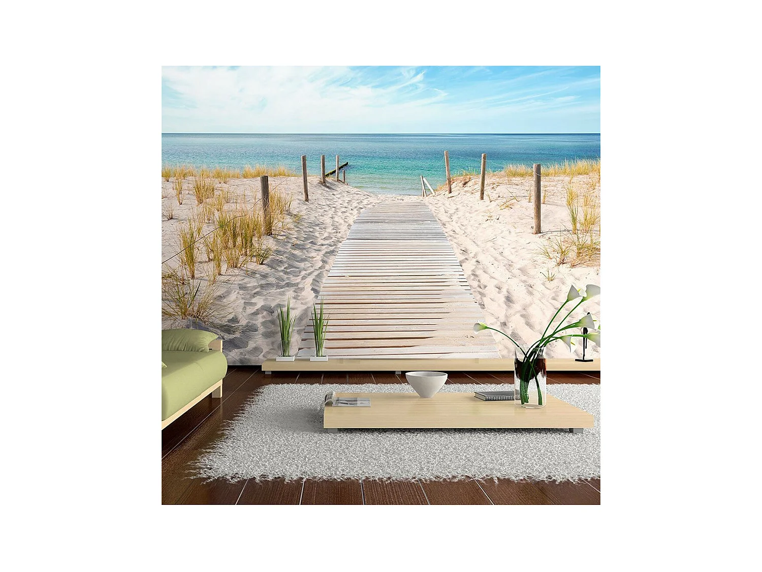 Papier Peint "Vacances au Bord de la Mer" 210 x 300 cm