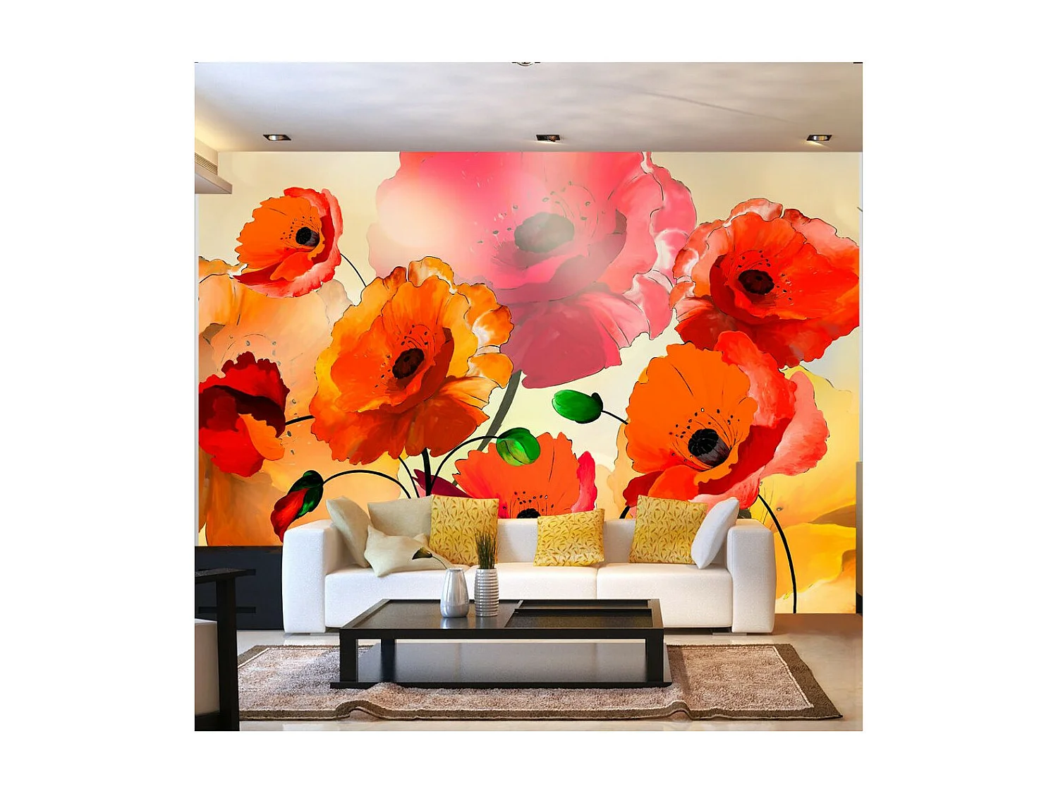 Papier Peint "Velvet Poppies" 210 x 300 cm