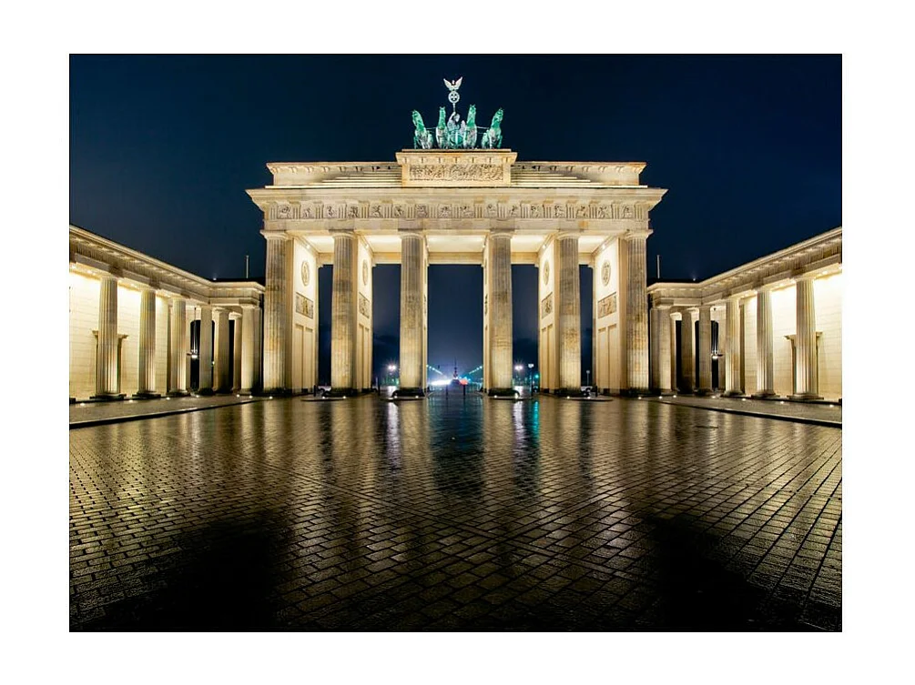 Papier Peint "Porte de Brandebourg de Nuit" 231 x 300 cm