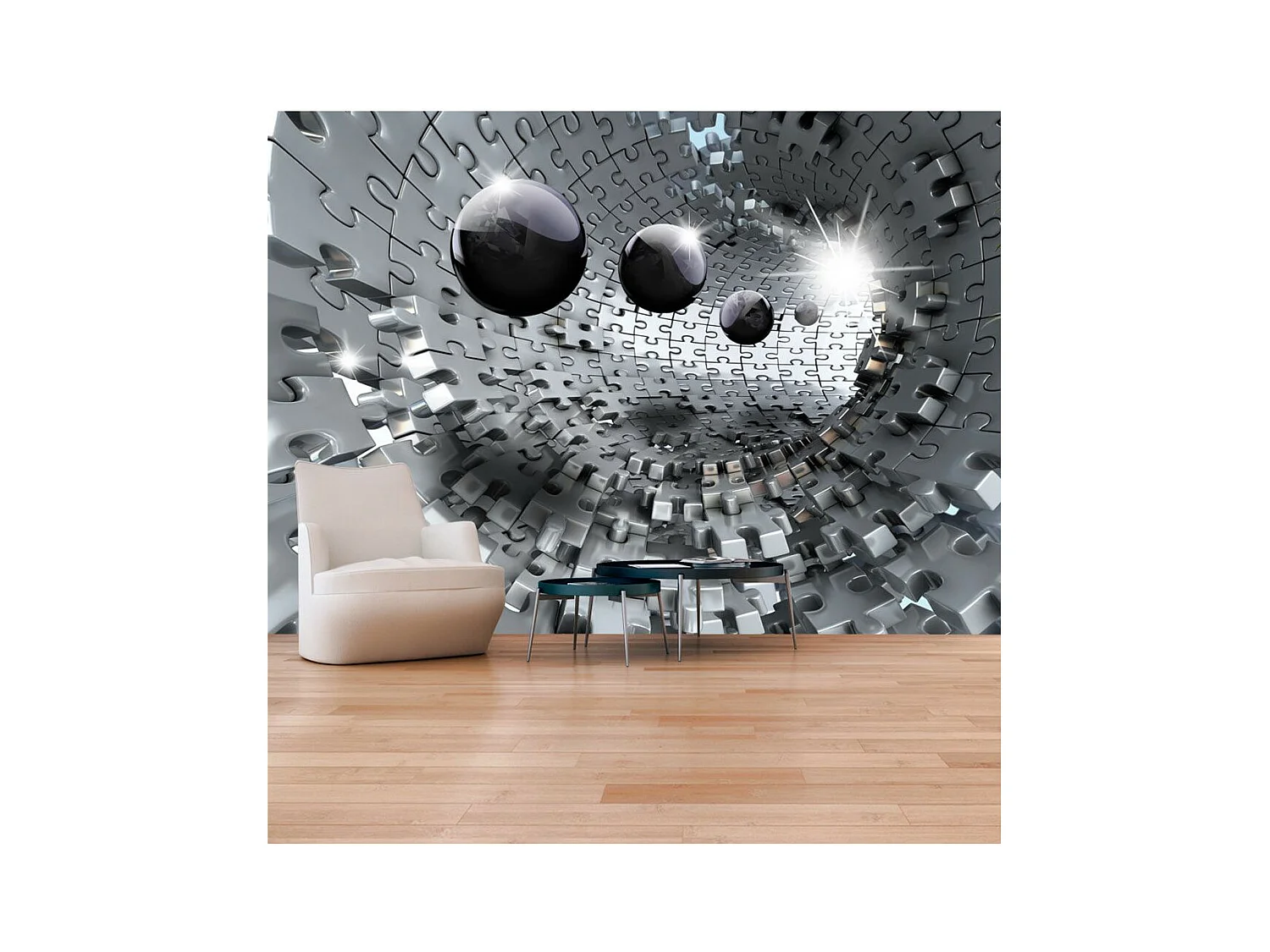 Papier Peint "Puzzle Tunnel" 175 x 250 cm