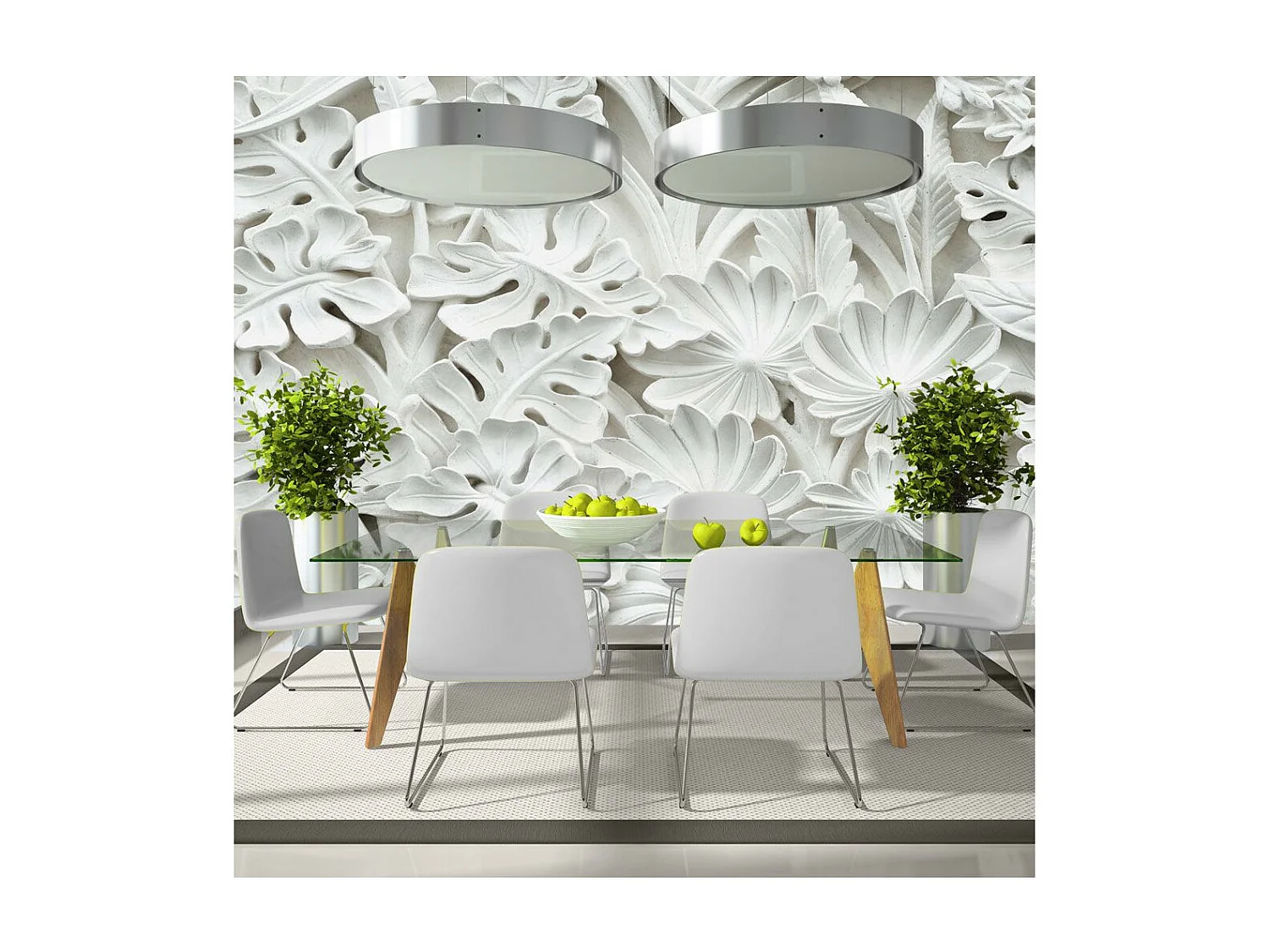 Papier Peint XXL "Jardin d'Albâtre II" 280x500cm