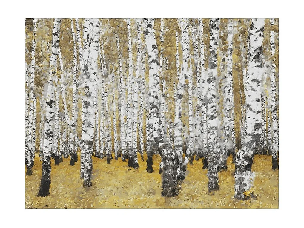 Papier Peint "Autumnal Birch Forest" 154 x 200 cm