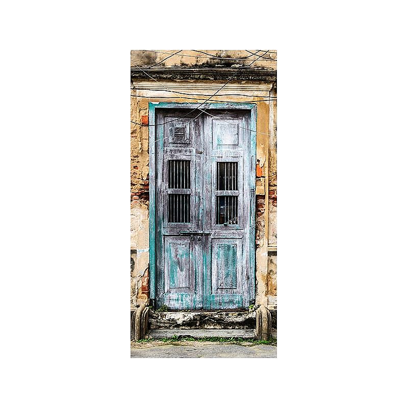 Papier Peint Porte Cave À Vin 3D Trompe L'oeil Mural Maison Décoration Coucher Murale 77x200cm