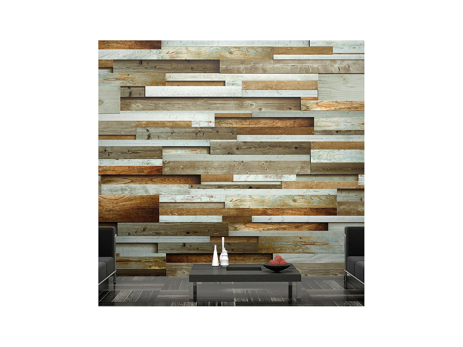 Papier Peint "Ordre de Bois" 140 x 200 cm