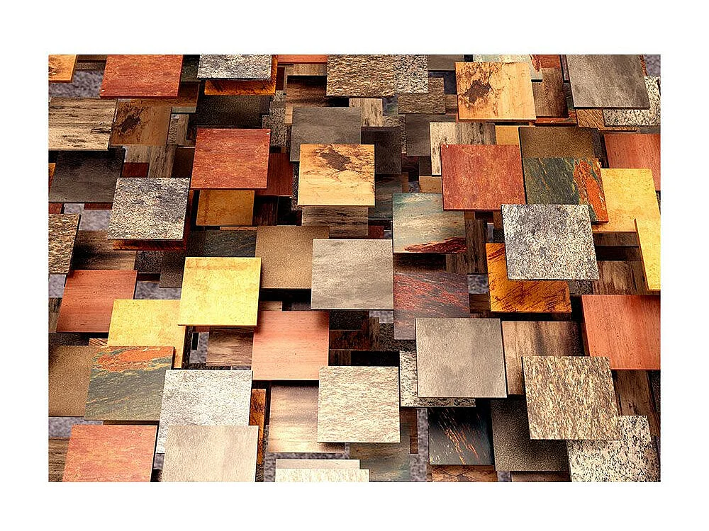 Papier Peint "Copper Roof" 105 x 150 cm