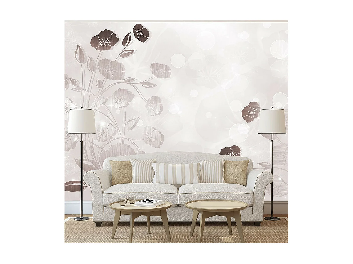 Papier Peint "Gentleness of Flowers" 140 x 200 cm