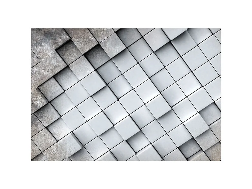 Papier Peint "Gray Background 3D" 70 x 100 cm