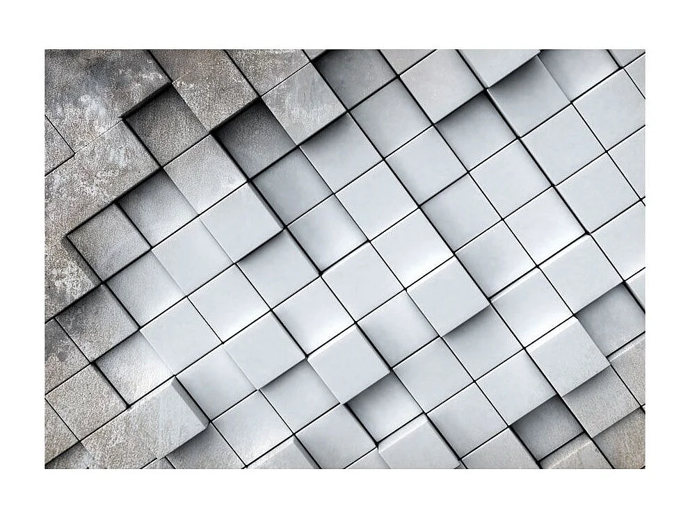 Papier Peint "Gray Background 3D" 70 x 100 cm