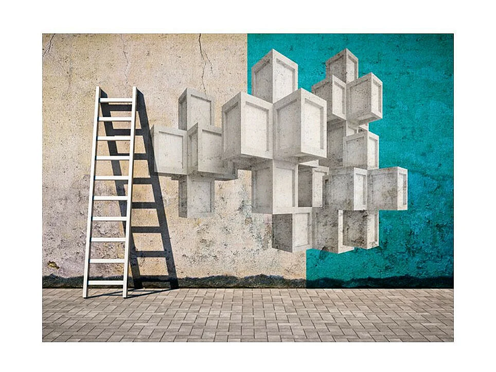 Papier Peint "Street Art : Illusion D'optique" 193 x 250 cm