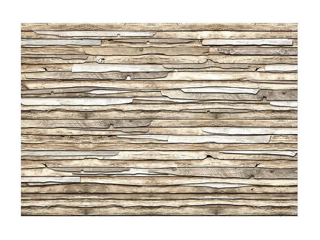Papier Peint "Puzzle de Bois" 140 x 200 cm