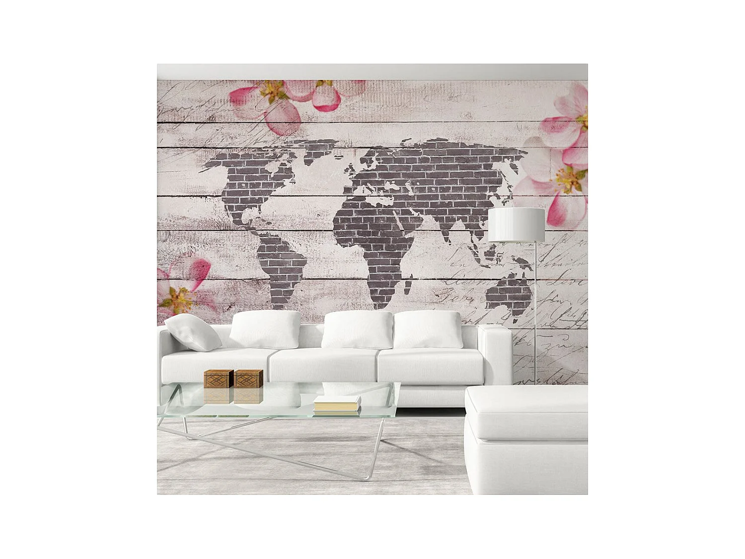 Papier Peint "Romantic World" 175 x 250 cm