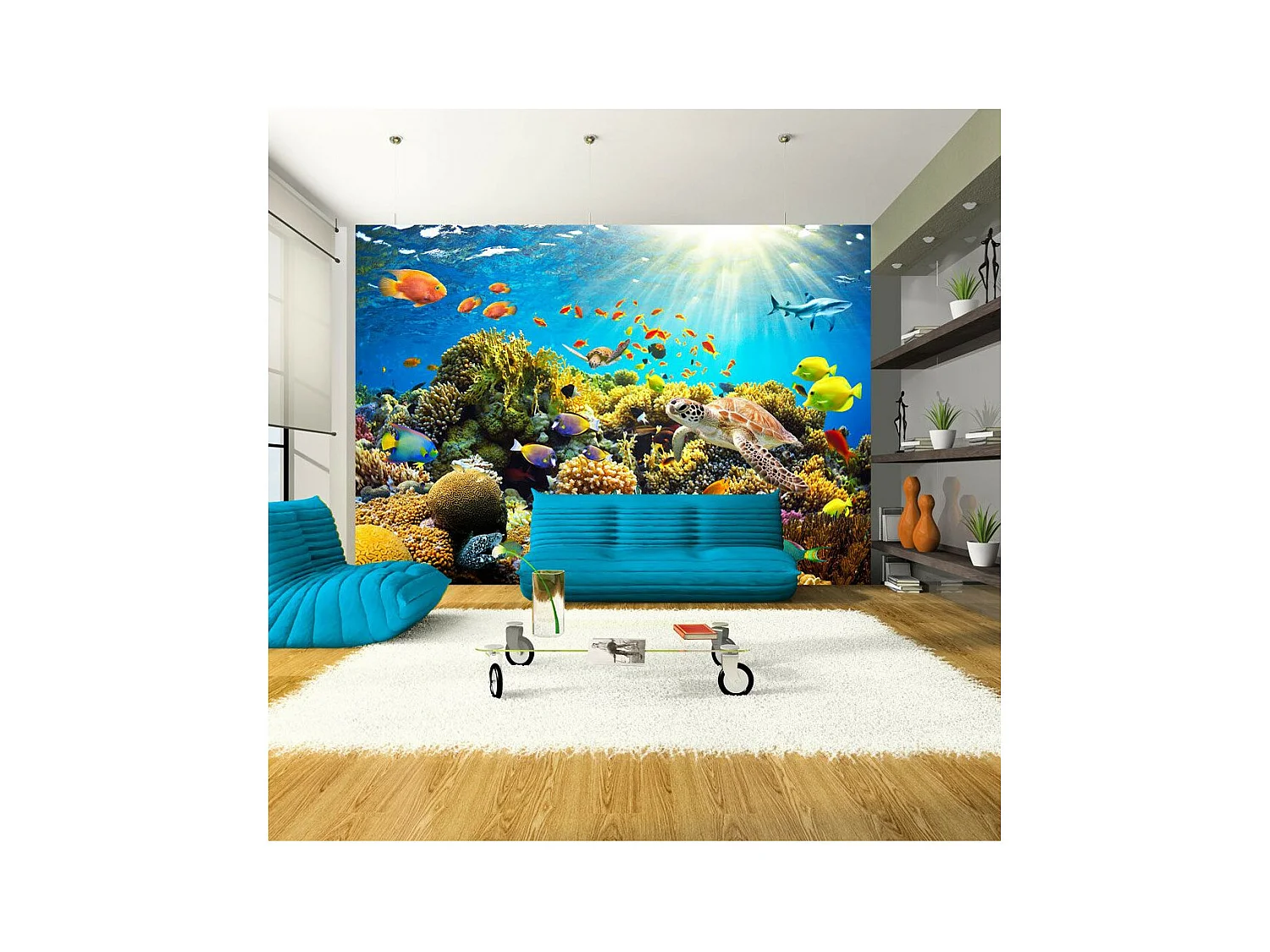 Papier Peint "Underwater Land" 175 x 250 cm