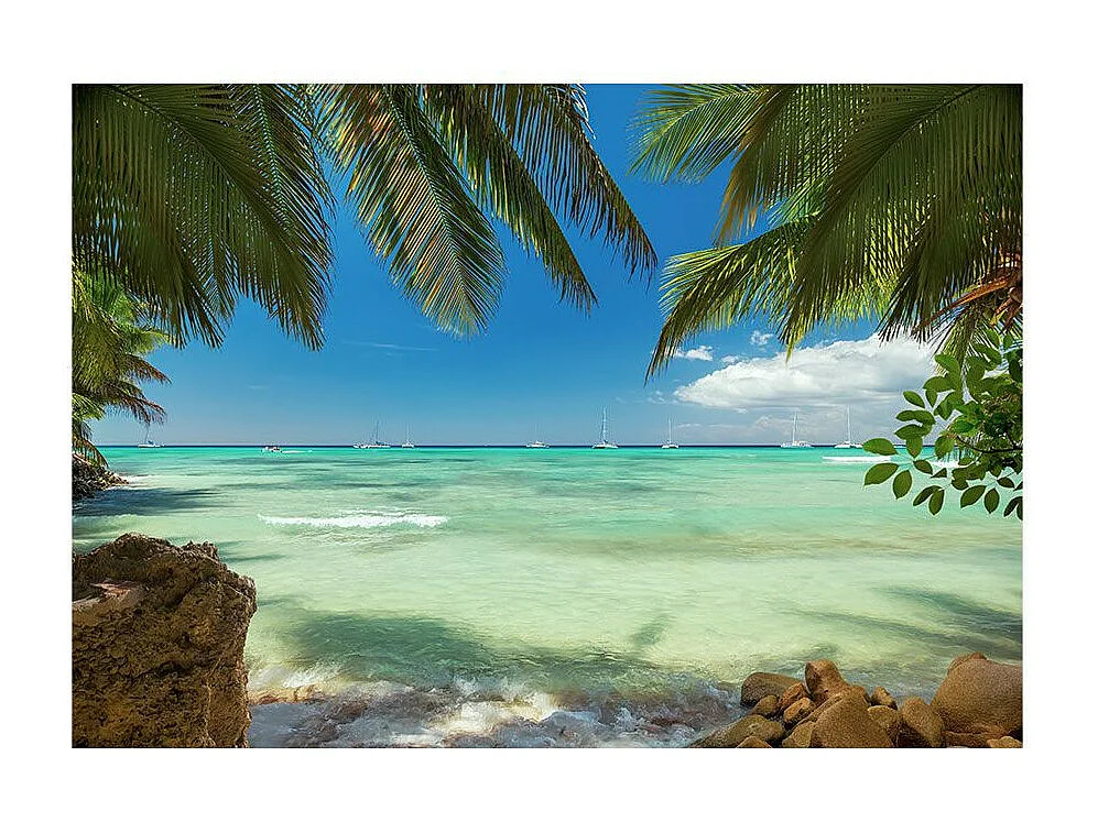 Papier Peint "Détente sur la Plage" 210 x 300 cm