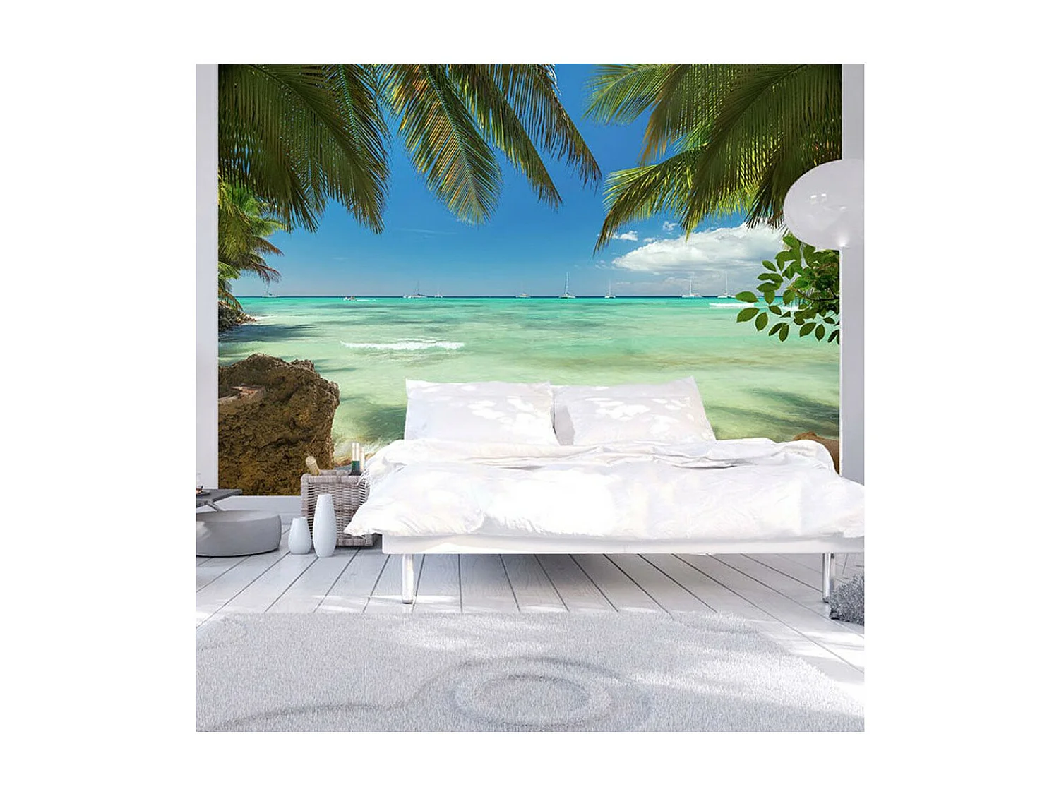 Papier Peint "Détente sur la Plage" 210 x 300 cm