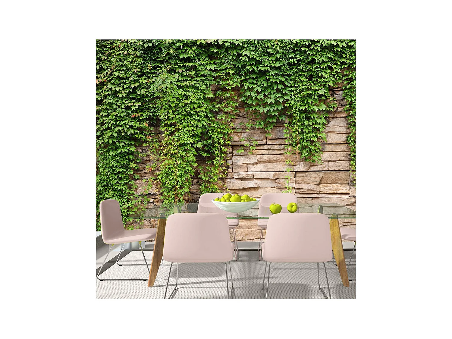 Papier Peint "Mur de Lierre" 140 x 200 cm