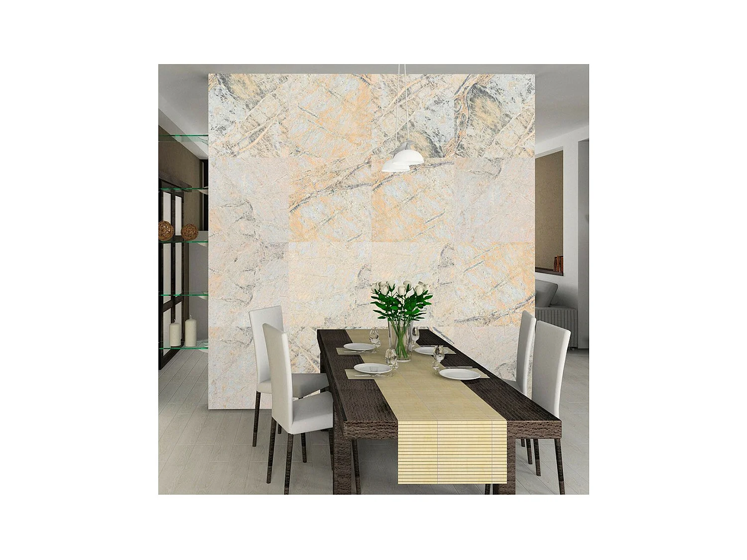 Papier Peint "Beauté du Marbre" 50x1000cm