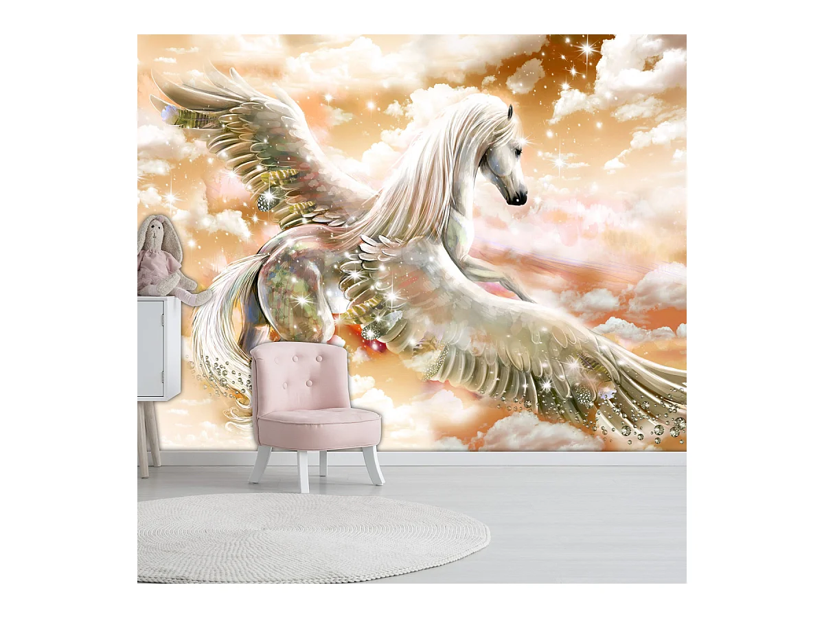Papier Peint "Pegasus Orange" 140 x 200 cm